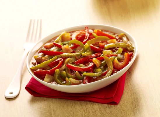 Piperade cuisinée à l'huile d'olive vierge