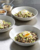 Nouilles soba à la semoule de brocoli et sauce cacahuète
