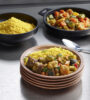 Tajine de falafels aux abricots secs et épices douces