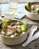 Salade de lentilles, boulgour et semoule de brocolis